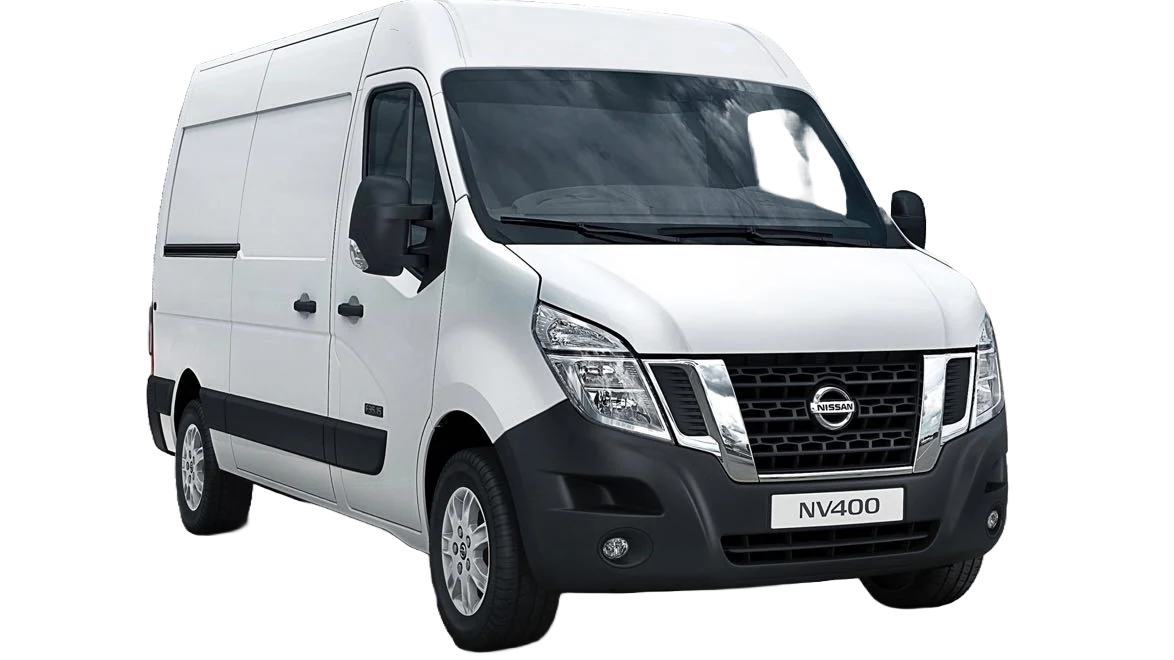 Nissan NV400 blanca, furgoneta ideal para camperizar y disfrutar de viajes overland