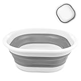 Cubo de silicona plegable