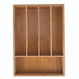 Bandeja para cubiertos de bambú