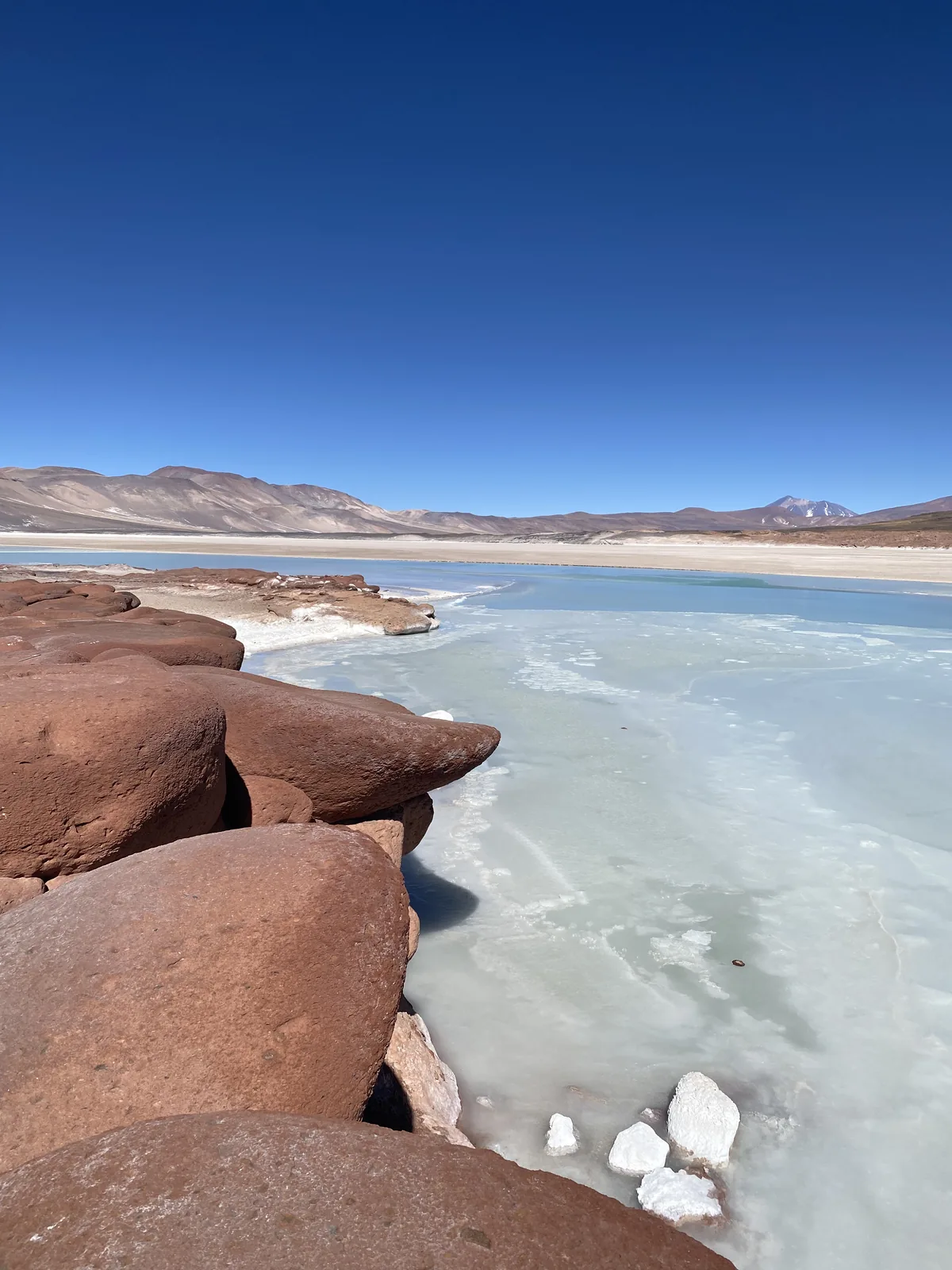 Piedras Rojas y el Salar de Aguas Calientes