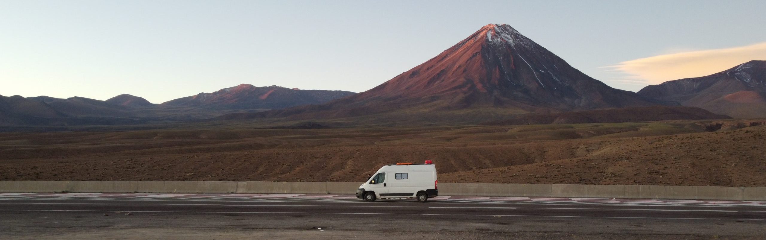 Paisaje overland en Chile