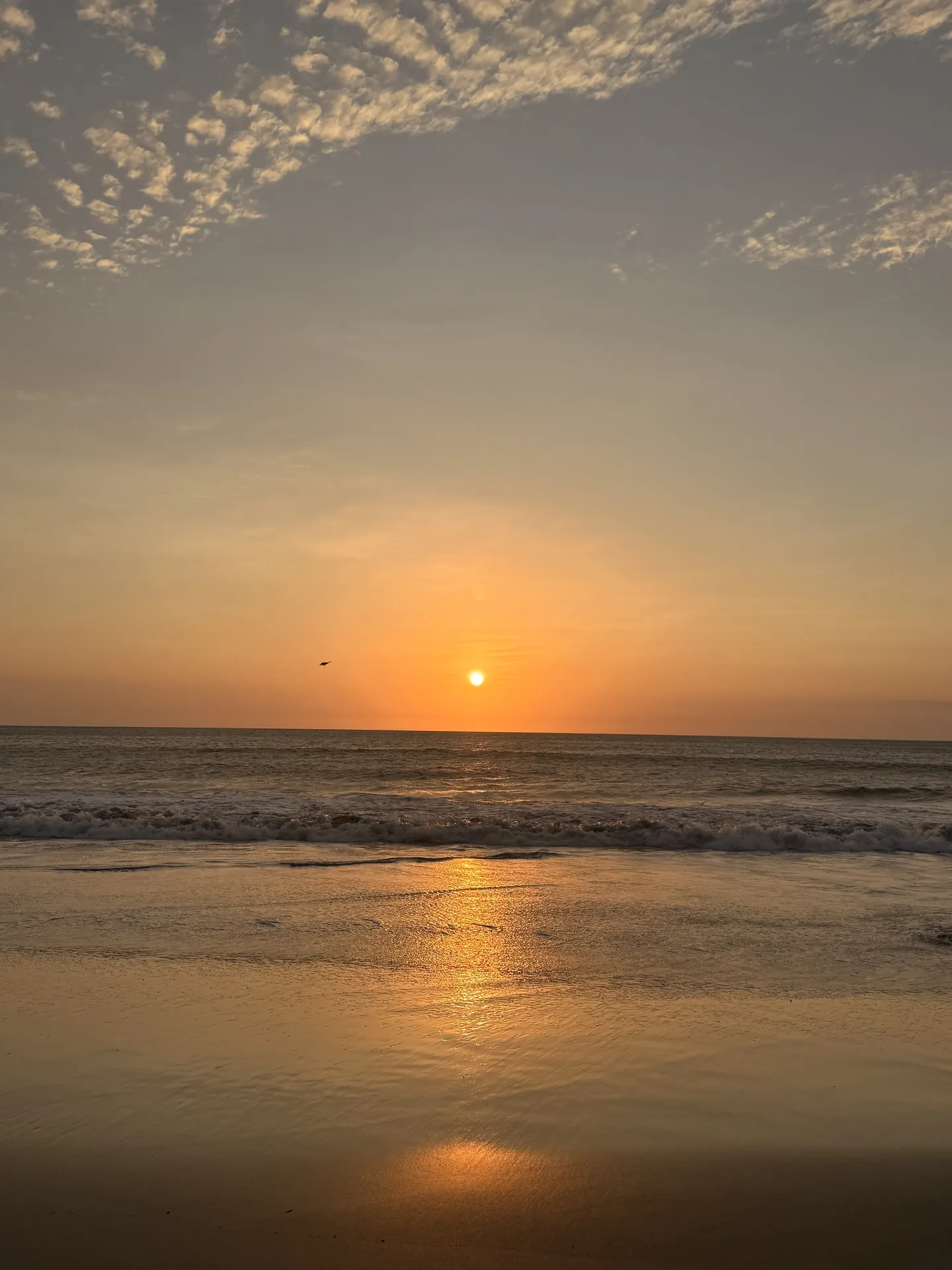 Atardecer en la playa de Lobitos, Perú