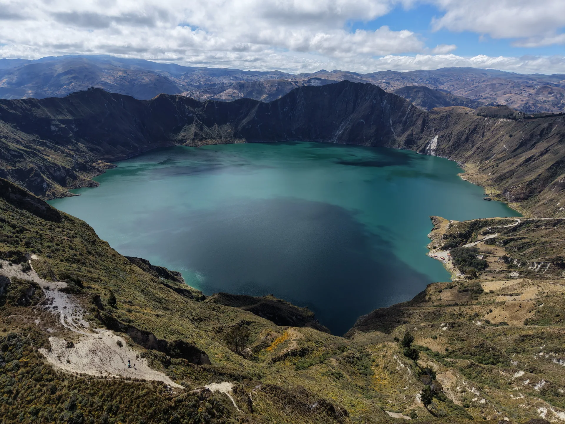 Laguna Quilotoa en Ecuador
