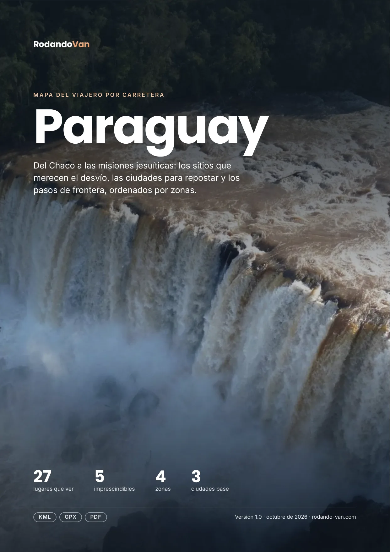 Portada del mapa de Paraguay
