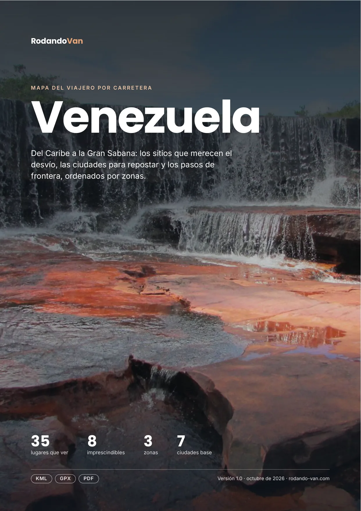 Portada del mapa de Venezuela