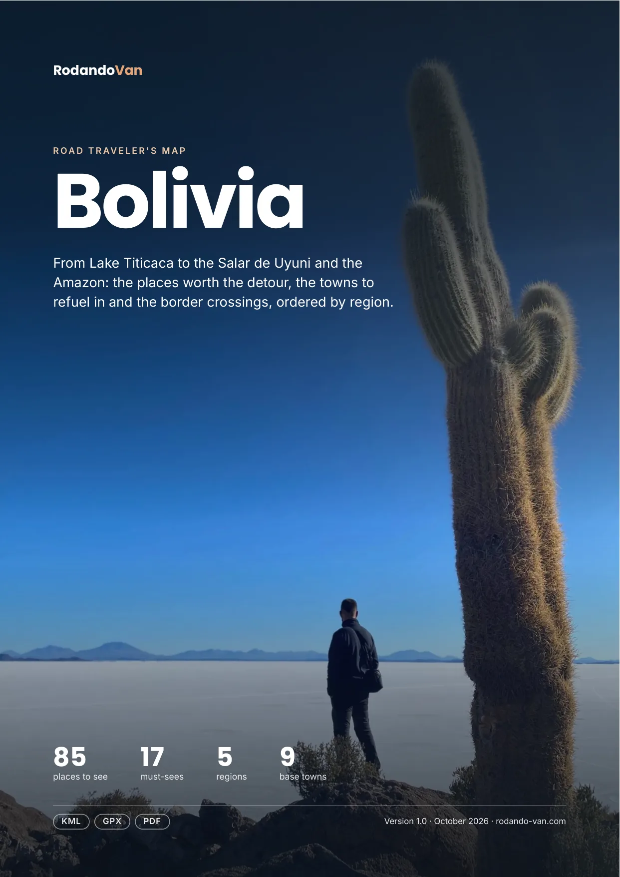 Cover of the Bolivia map