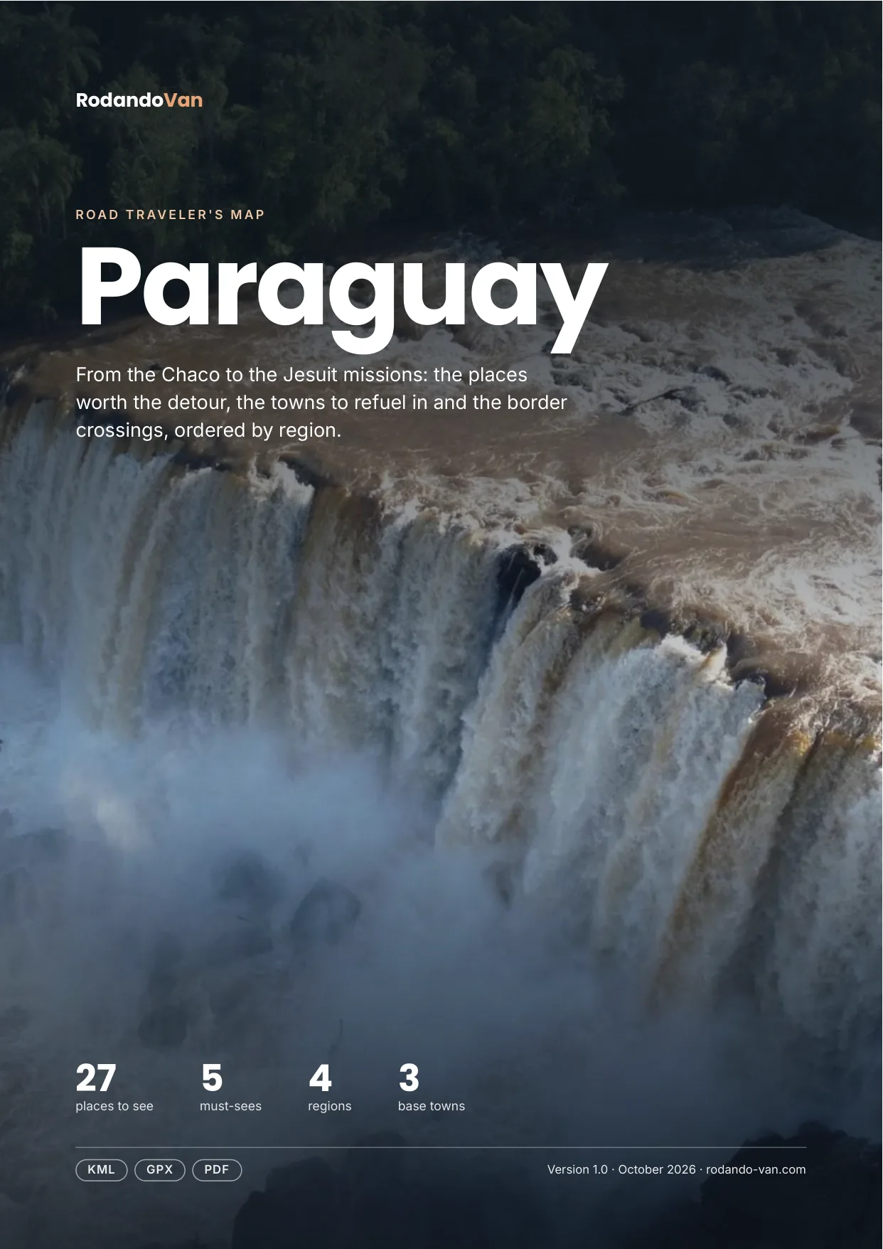 Cover of the Paraguay map