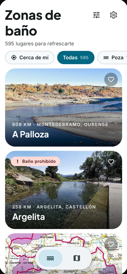 Pantalla de Refréscate