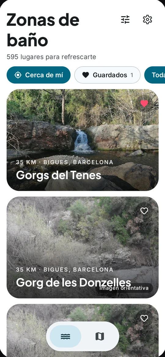Pantalla de Refréscate