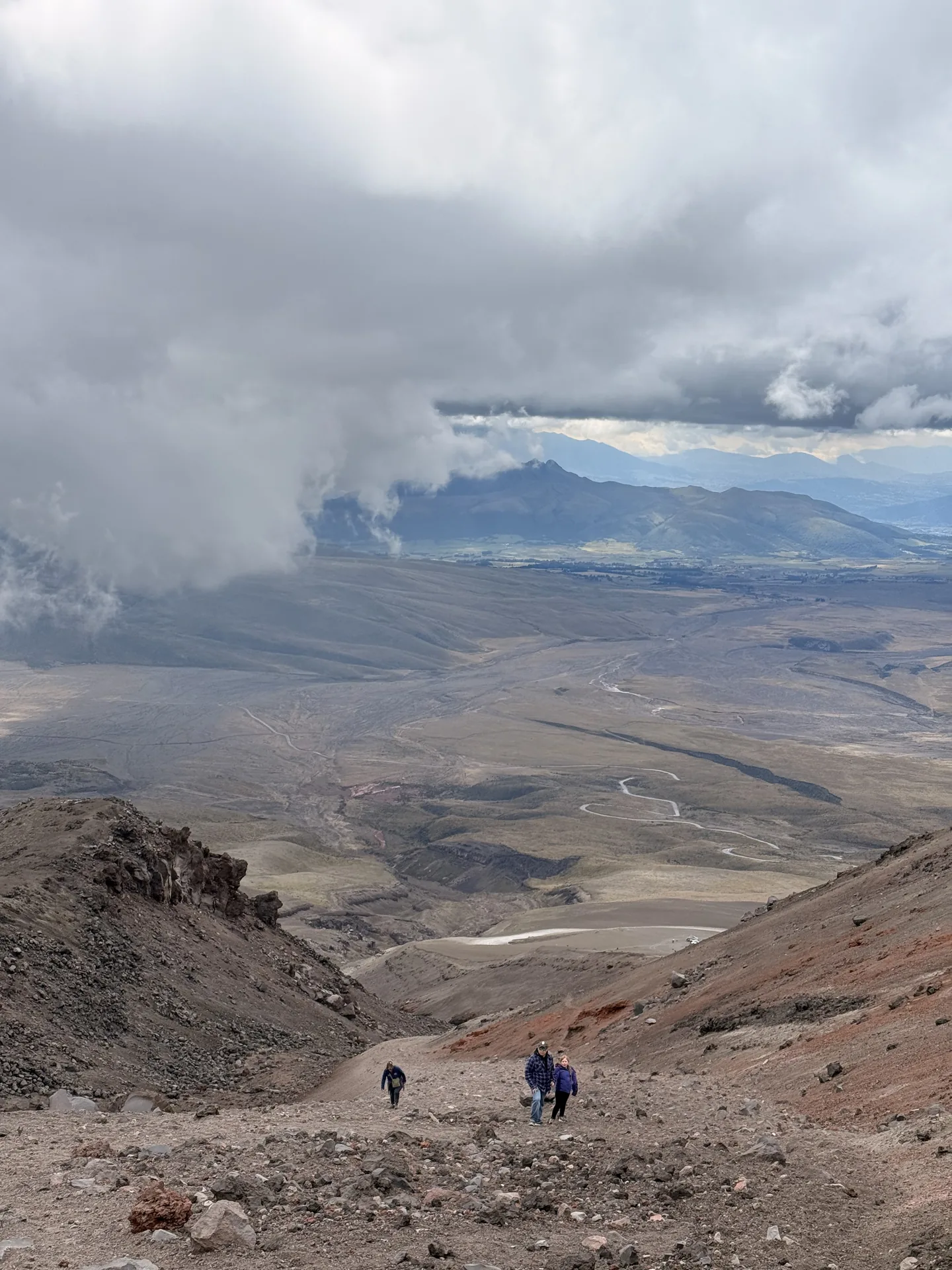 Subida empinada al volcán Cotopaxi