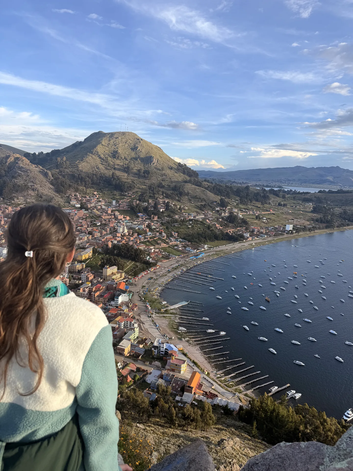 Vistas desde el cerro Carvario, Lago titicaca